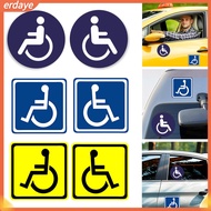 EYD- Fade-resistant Car Window Decals Weather-resistant Car Decals 5pcs Wheelchair Access Stickers D
