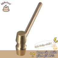 HIGHVIEWLS Hammer, Yellow Brass Gavel, Judge Auction Courtroom Gavel Company