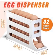 Automatic Egg Storage Box – 30 Eggs, 4-Tier Egg Tray Container for Fridge