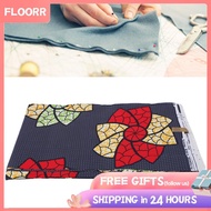 Floorr African Batik Fabric Polyester 6 Yards 2 Sides Pattern Ankara Party Dress Traditional Clothin
