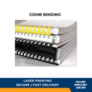 [SG] COMB BIND + PRINTING SERVICE | A4 | B/W & COLOUR PRINT A4