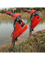 自動彈簧釣竿支架帶鉤設置器，適用於鹽水釣竿，可調節