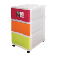 Algo Storage Home Organization E-Jumbo Stocker Drawer With Wheels 3 Tier