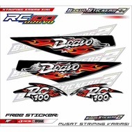 SUZUKI MOTORCYCLE VARIATION STRIPING RC 100 BRAVOSUZUKI MOTORCYCLE STICKER LIST/ RC 100 BRAVO FIRE M