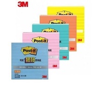 [Abi Stationery] 3M POST-IT Sticky Re-Stickable Note Paper 640S (Five Colors) 3X3 "Horizontal Grid