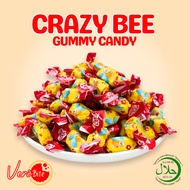 1kg ROSHEN Crazy Bee Jelly Candy Gula-Gula Viral Gummy Halal Candy Crazy Bee Candy Honey Jelly Halal