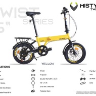 Misty Sepeda Lipat Viva Misty V2.0 Twist Series 16 inch 7s lunox Garansi SNI - Kuning