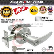 (100% ORIGINAL) YALE ESSENTIAL VL4447 US15 60MM KEY IN LEVER CYLINDRICAL TUBULAR LOCK