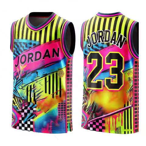 Youth Outdoor Sports USA Basketball Intelligent Design Jordan Graffiti Street 23 Fast Drying Basketb