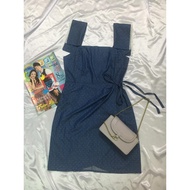 Green BAND WITH WAIST TIE