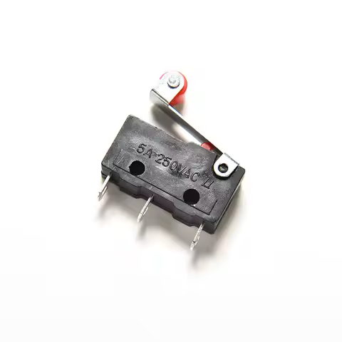 10Pcs Micro Roller Lever Arm Open Close Limit Switch KW12-3 PCB Microswitch