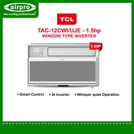 TCL 1.5 HP Window Type Aircon Inverter TAC-12CWI/UJE