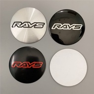 4pcs/lot 45mm 50mm 56mm 65mm Car Wheel Center Cap Emblem Sticker For RAYS Racing Wheel LOGO Hub Cap Sticker