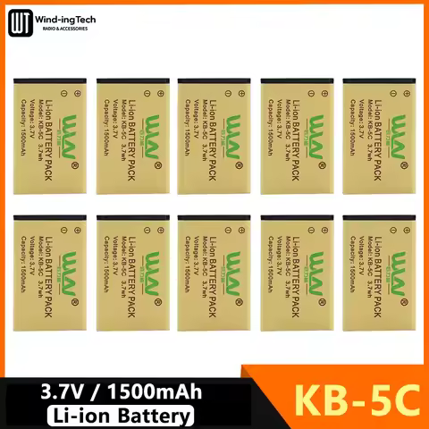 KB-5C Battery WLN KD-C1 Li-Ion Battery 1500mAh 3.7V For KD-C2 KD-C10 KD-C50 KD-C51 KD-C52 RT22S RT15