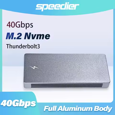 Thunderbolt 3 M.2 Nvme Mobile Hard Disk Enclosure 40Gb/s Full Aluminum Body for PC/laptop Mobile Pho