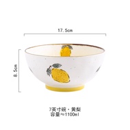 Phong Cách Nhật Bản Underglaze Bát Sứ Dễ Thương Bát Súp Bát Ăn Tráng Miệng Cho Cơm Salad Trái Cây Mì