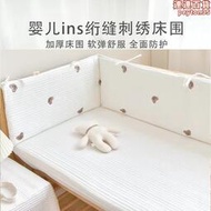 定製嬰兒床床圍欄軟包防撞寶寶兒童拼接床圍擋布環保a類純棉透氣