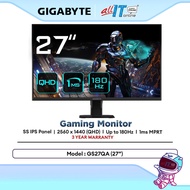 GIGABYTE GS27QA 27" SS IPS 2K QHD 180Hz Gaming Monitor | 1ms | HDR10 | AMD FreeSync