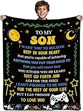 Gifts for Son from Mom, to My Son Gifts Blanket, Sons Gift from Mom, Birthday Graduation Thanksgivin