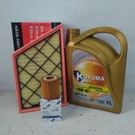 FORD RANGER 2.0 T9 2023y OIL FILTER + AIR FILTER + KOYOMA 15W40 CI-4 7LITER ENGINE OIL
