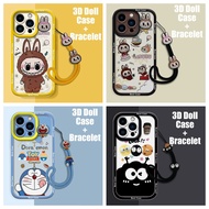 Casing iPhone 15 Pro Max Casing iPhone 15 Plus Casing Compatible with 3D Doll Cool Cartoon Cute Soft