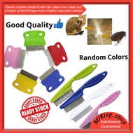 [ FREE GIFT 🎁 ] Sikat Kutu Rambut Kutu Kucing Lice Comb Stainless steel Good quality | Sikat kutu be