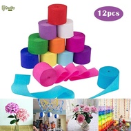 12pcs Crepe Paper Rolls Craft Project Supplies