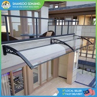 Awning Transparent Rain Cover Sunshade Door Window Awning PC Board Cover Outdoor Patio Canopy Sun Sh