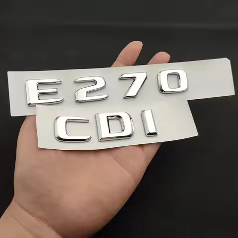 3D ABS Letters E270 W211 W212 E270 CDI Emblem For Mercedes-Ben E270 W211 W212 CDI Car Fender Badge T