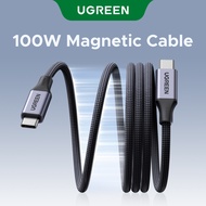 UGREEN Automatic Magnetic USB-C to USB-C Cable 480Mbps Max, 20V/5A Max, Supports PD100W Fast Chargin