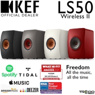 KEF LS50W II Wireless Bluetooth Desktop Bookshelf Speakers