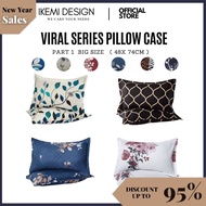 #SAT1 100% Premium Cotton Pattern Sarung Bantal Tidur Sarung Bantal Kepala Selesa Cadar Bedsheet Pil