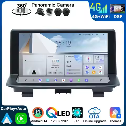 FEWANRO For Audi Q3 8U 2011-2018 Head Unit Android 14 8Core QLED Screen GPS Navigation 9inch CarPlay
