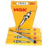 NGK Y508J Glow Plug Set(4pcs) for Hyundai Starex, Libero, Porter, Porter2, Kia Sorento, 367104A000, 