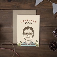 數位 客製化父親節卡片 | 給爸爸的禮物 | 客製畫像 | 電子版