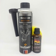 SẢN PHẨM LÀM MỚI NHỰA AZ-PLASTIC 50ml VÀ CHAI LÀM SẠCH KIM PHUN BUỒNG ĐỐT XE MÁY DẦU HIỆU SENFINECO