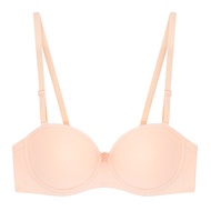 32A 34A 36A 38A 40B 42B Cup Underwired Strapless Half-cup Bra (Baju Dalam Remaja Perempuan Berdawai)