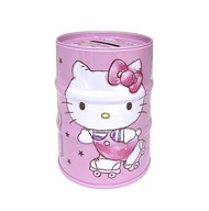 Hello Kitty 油桶型鐵存錢筒-粉紅