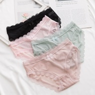 Celana Dalam Renda Transparan CD Seamless Underwear Fashion Wanita Sexy Gaya Korean