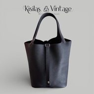 Hermes picotin 22黑銀