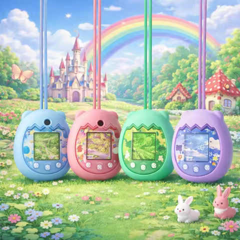 For Tamagotchi Pix Silicone Protective Cover with Hand Strap Shockproof Electronic Pet Cover Scratch