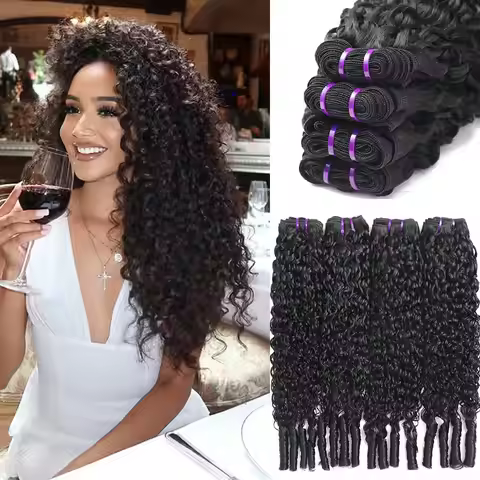 12A Burmese Curly Human Hair Bundles Virgin Hair Burmese Vietnamese Raw Human Hair Extensions 3C4A S