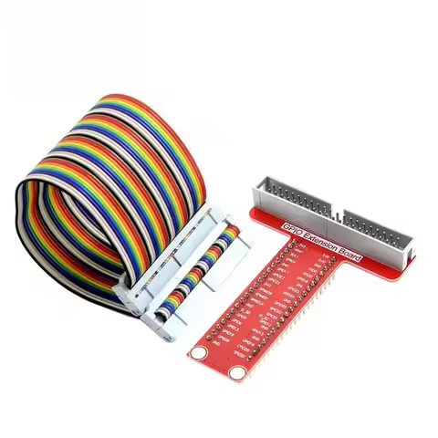Raspberry Pi B+ GPIO Expansion Board T Shape Breakout with 40 Pin Cable For Sensor Project Easy Conn