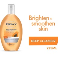 Eskinol deep facial cleanser Papaya Smooth Glow antibacterial glow boosting 225/110/75ml