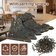 12 pcs of corner decoration protector antique brass jewelry protection box wooden box corner protect