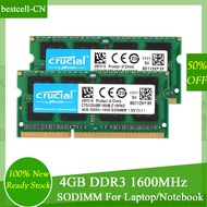 Crucial RAM DDR3 8GB (2x4GB) 1600MHz 1.5V Laptop Memory 204Pin SODIMM PC3-12800 Notebook Memory DDR3 RAM Memory Module