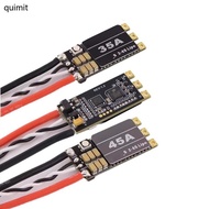 QUIM For BLHeli-S 35A 45A Electronic Speed Controller with LED Light For F3 F4 F7