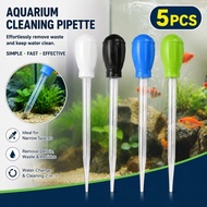 5pcs Aquarium Pipette Pump Pipette Fish Tank Siphon Pump For Breeding Aquarium Clean