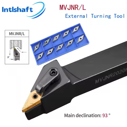 Intlshaft MVJNR Lathe Cutting Tools Set MVJNR2020K16 MVJNR1616K16 MVJNR2525M16 External Turning Tool