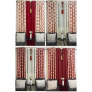 CHRISTMASS CREAM KRINGKLE STAR RING CURTAIN SOLD FOR 3IN1 AND PER PIECE 7FT/85INCHES CANADIAN COTTON